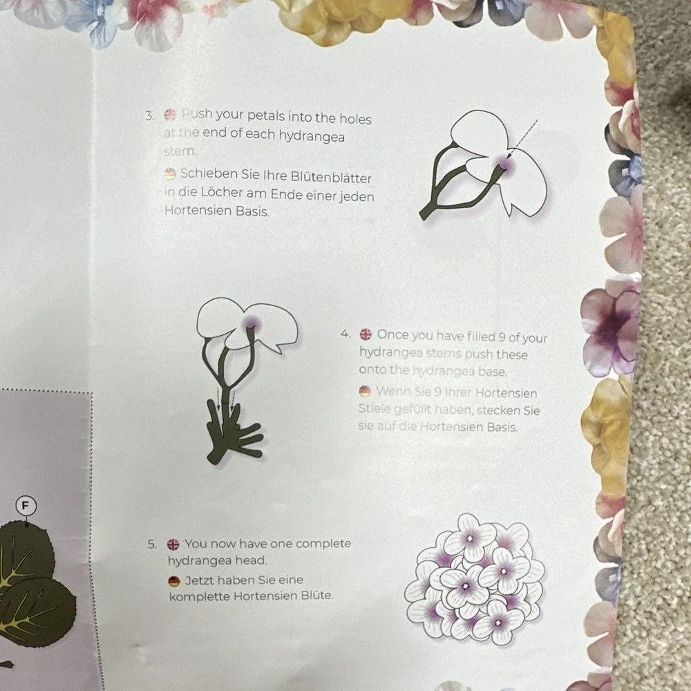 Forever Flowerz Spring Hydrangeas Fabric Hydrangea Craft Kit